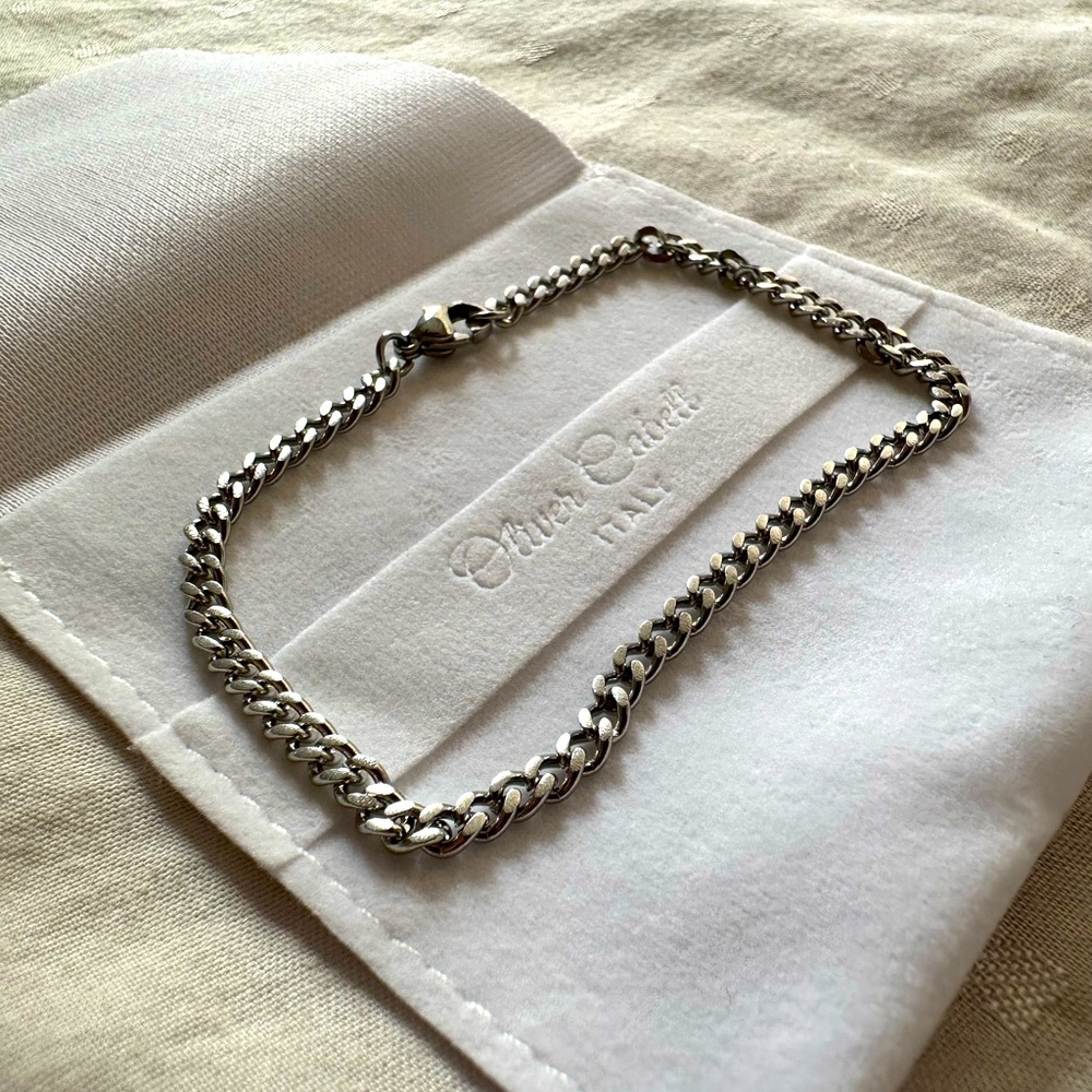 Oliver Cabell 4-mm Cuban Link Bracelet - Sterling Silver